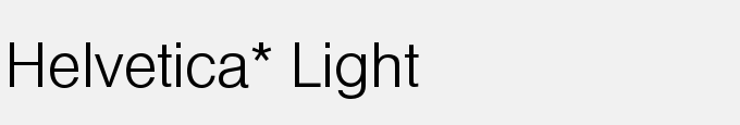 Helvetica* Light